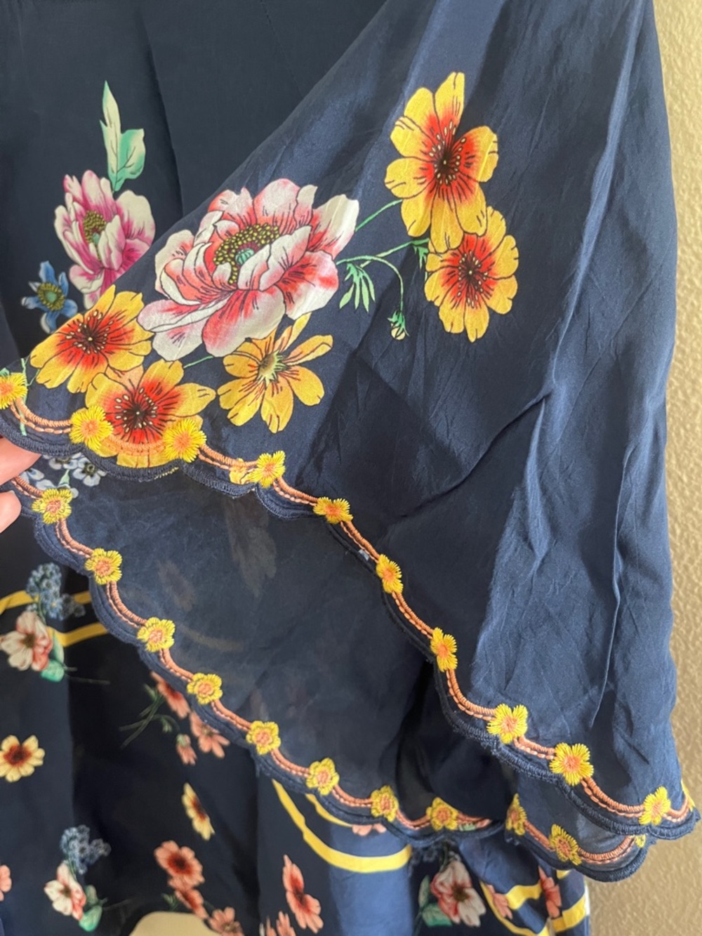 EUC blue Johnny Was Paola tunic. Size XL - Picture 4 of 7